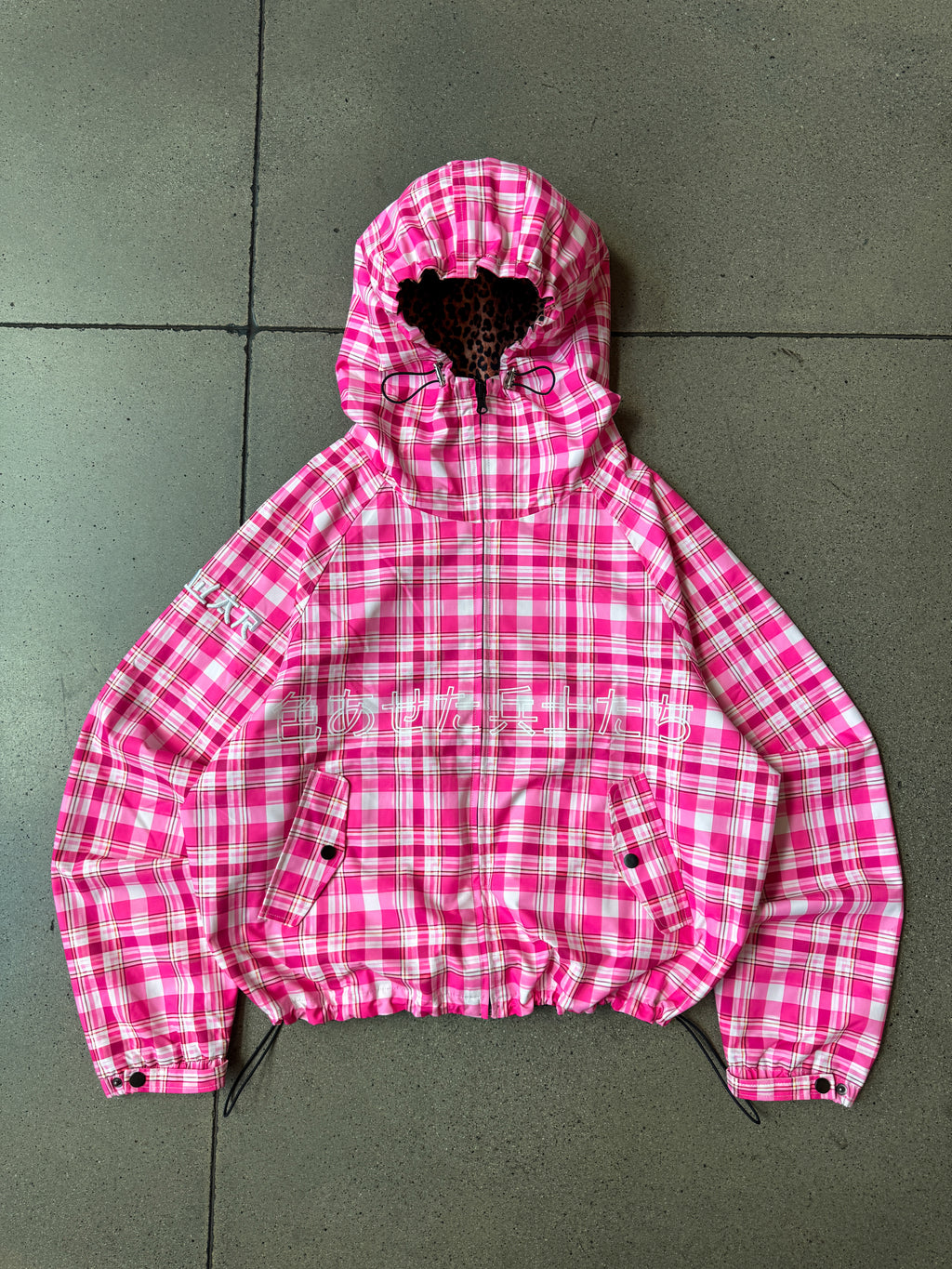 “OLDNEWS” Reversible Raincoat ( PINK )
