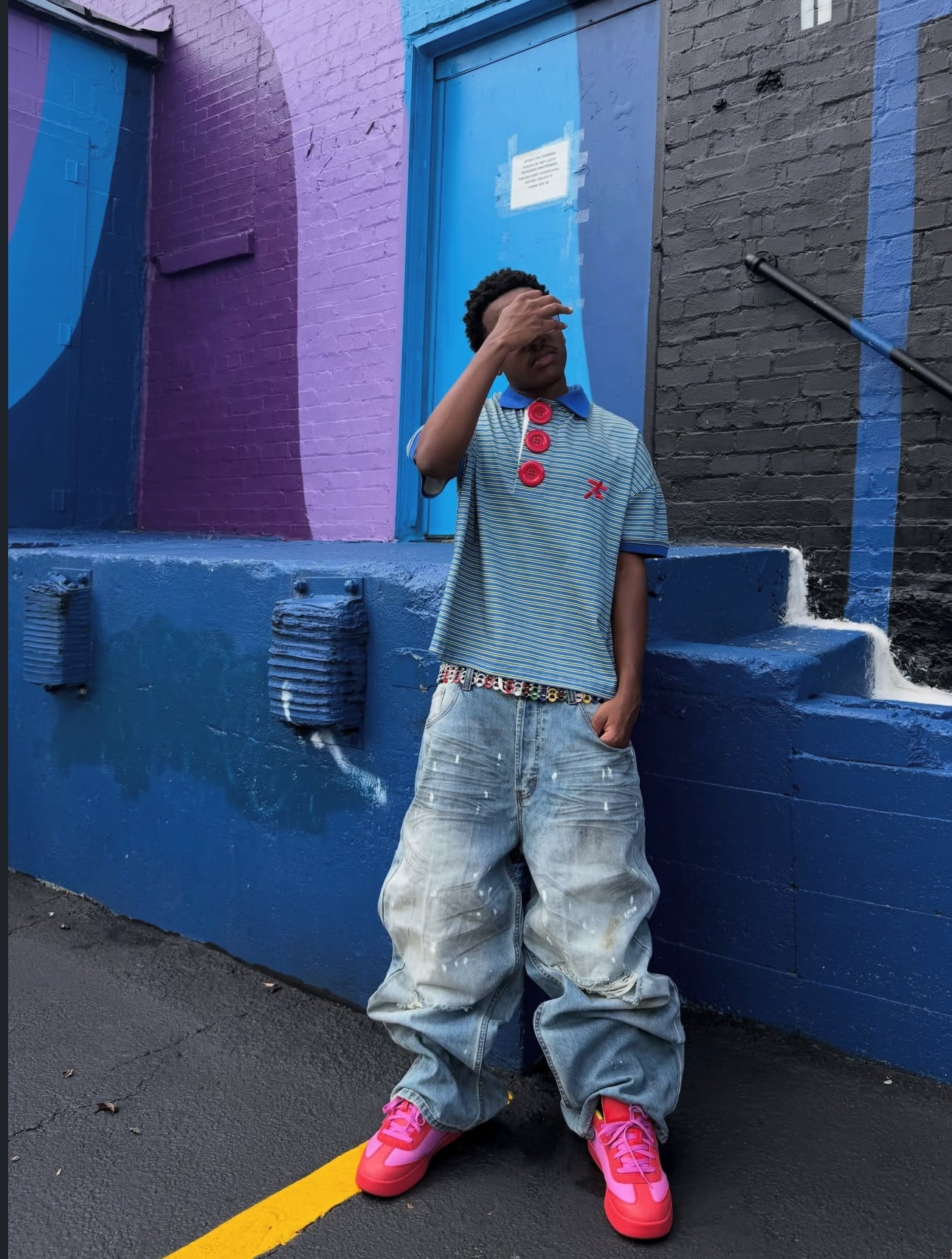 “IT’SALOT” Blue Polo
