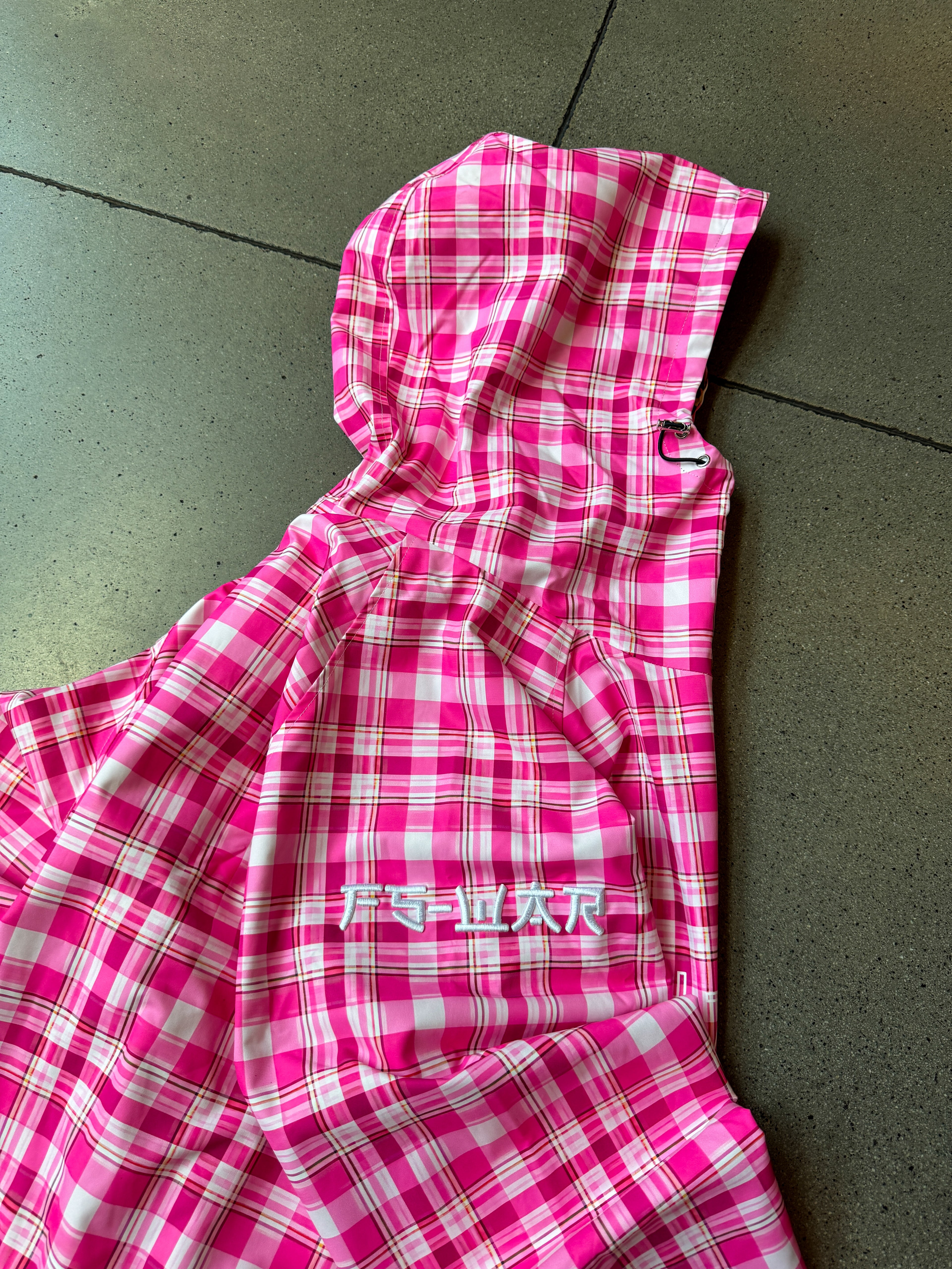 “OLDNEWS” Reversible Raincoat ( PINK )